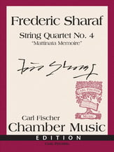 String Quartet #4 Mattinata Memoire Score cover